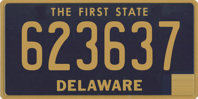 DE license plate 623637