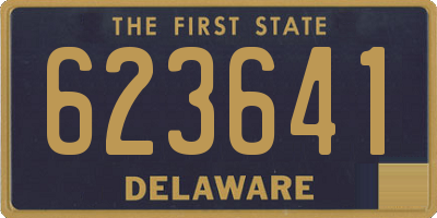 DE license plate 623641