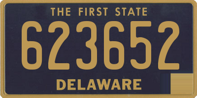 DE license plate 623652