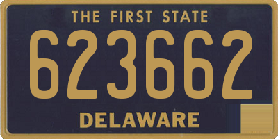 DE license plate 623662