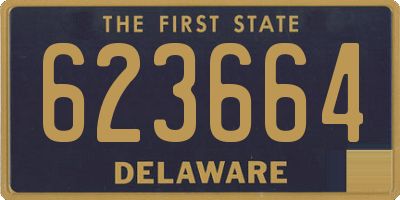DE license plate 623664