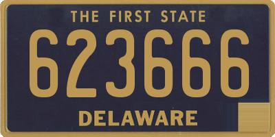 DE license plate 623666