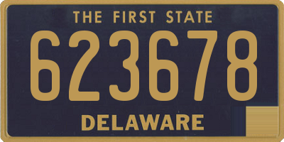 DE license plate 623678