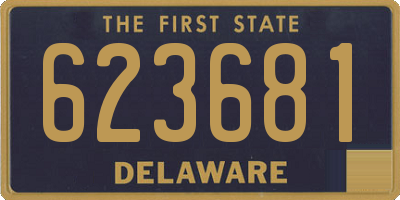 DE license plate 623681