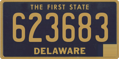 DE license plate 623683