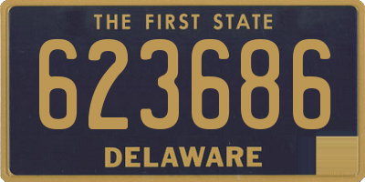 DE license plate 623686