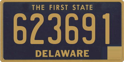 DE license plate 623691