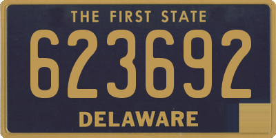 DE license plate 623692