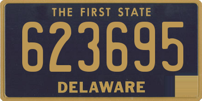 DE license plate 623695