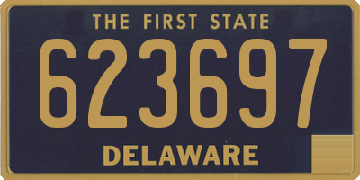 DE license plate 623697