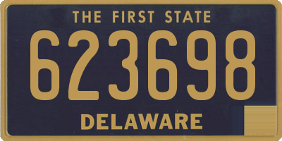 DE license plate 623698