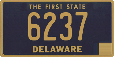 DE license plate 6237