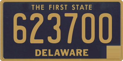 DE license plate 623700