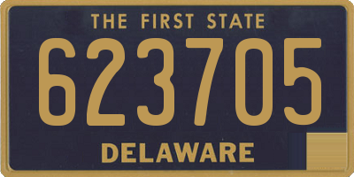 DE license plate 623705
