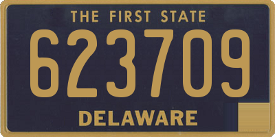 DE license plate 623709