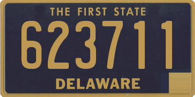 DE license plate 623711