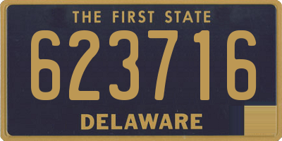 DE license plate 623716