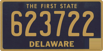 DE license plate 623722