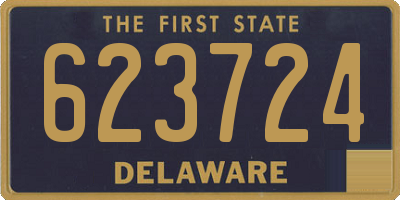DE license plate 623724