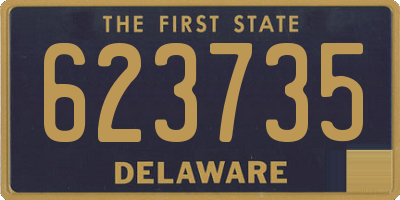 DE license plate 623735