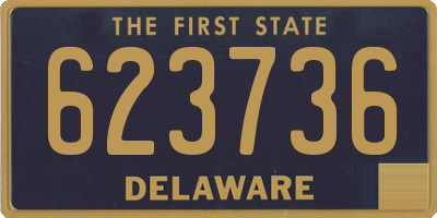 DE license plate 623736