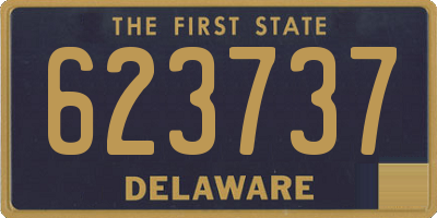 DE license plate 623737