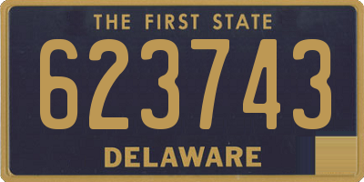 DE license plate 623743