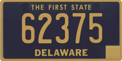 DE license plate 62375