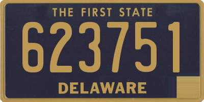 DE license plate 623751