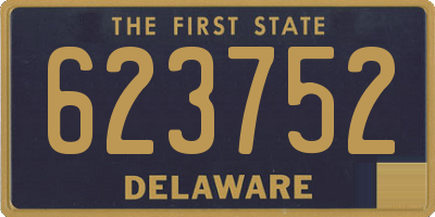DE license plate 623752