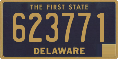 DE license plate 623771