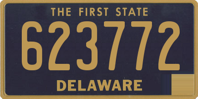 DE license plate 623772