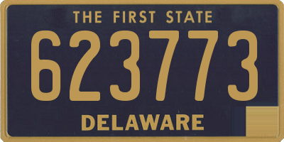 DE license plate 623773