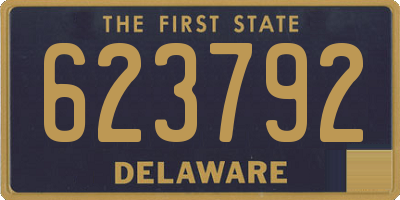 DE license plate 623792