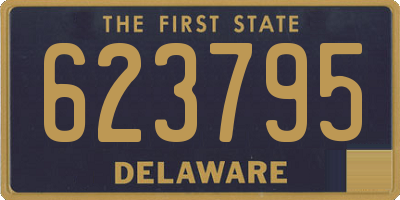 DE license plate 623795