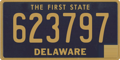 DE license plate 623797