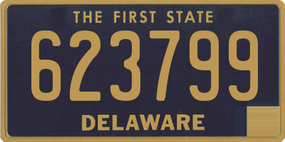 DE license plate 623799
