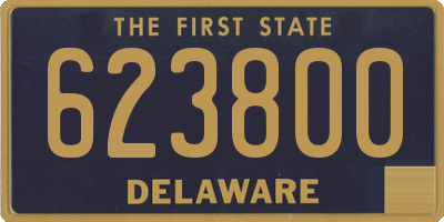 DE license plate 623800