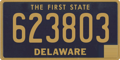 DE license plate 623803