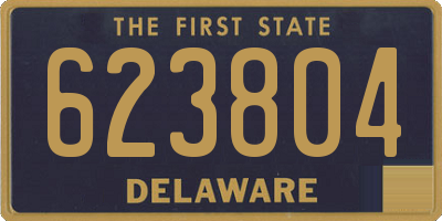 DE license plate 623804
