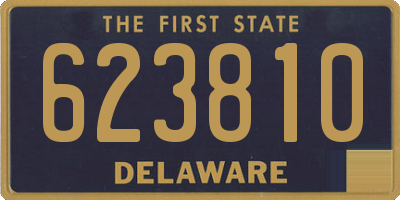 DE license plate 623810