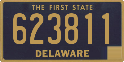 DE license plate 623811