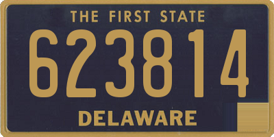 DE license plate 623814