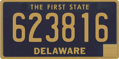 DE license plate 623816