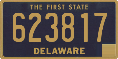 DE license plate 623817
