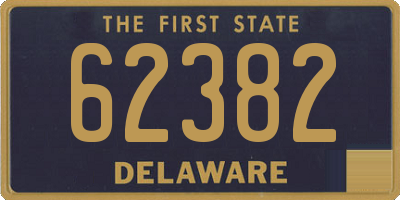 DE license plate 62382