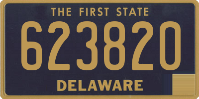 DE license plate 623820