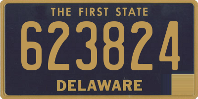 DE license plate 623824