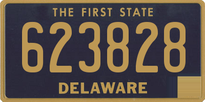 DE license plate 623828