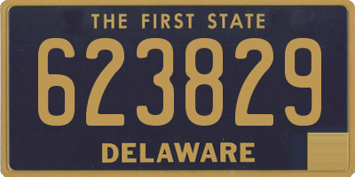 DE license plate 623829